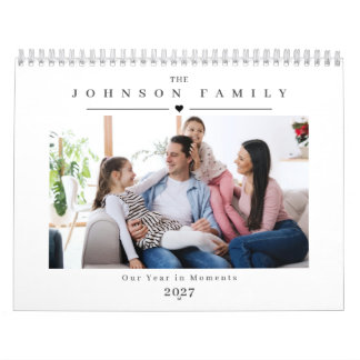 Calendario 2027 Personalized Family Photo Calendar 12 months
