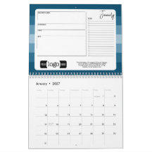 Calendario 2027 Saludo Empresarial con Logotipo -