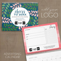 Calendario 2027 Saludo Empresarial con Logotipo -
