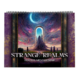 Calendario 2027 Strange Realms 3 Fantasía Ciencia 