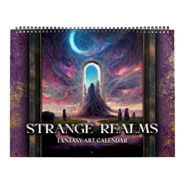 Calendario 2027 Strange Realms 3 Fantasía Ciencia  (Tapa)