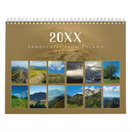 Calendario 20XX Paisajes de Polonia
