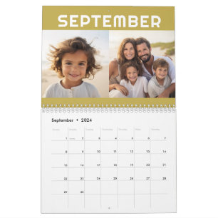 Calendario 24 Fotos - 2 Por Mes Familia Moderna