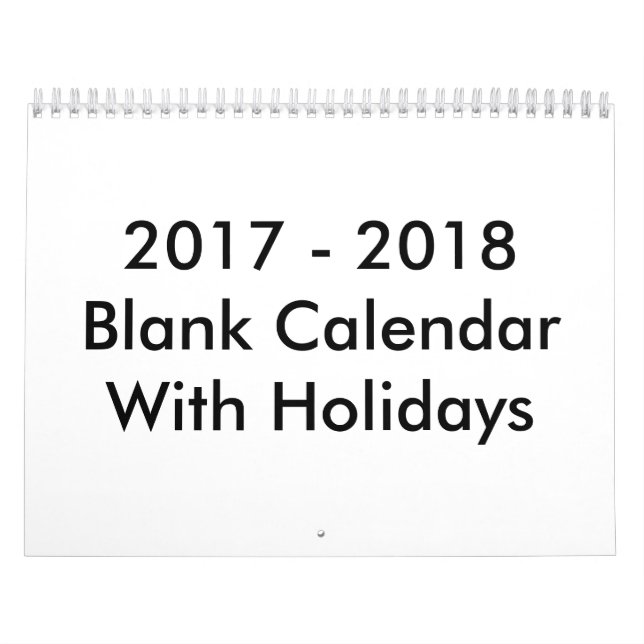Calendario 24 meses en blanco 2017 - 2018 con vaca (Tapa)