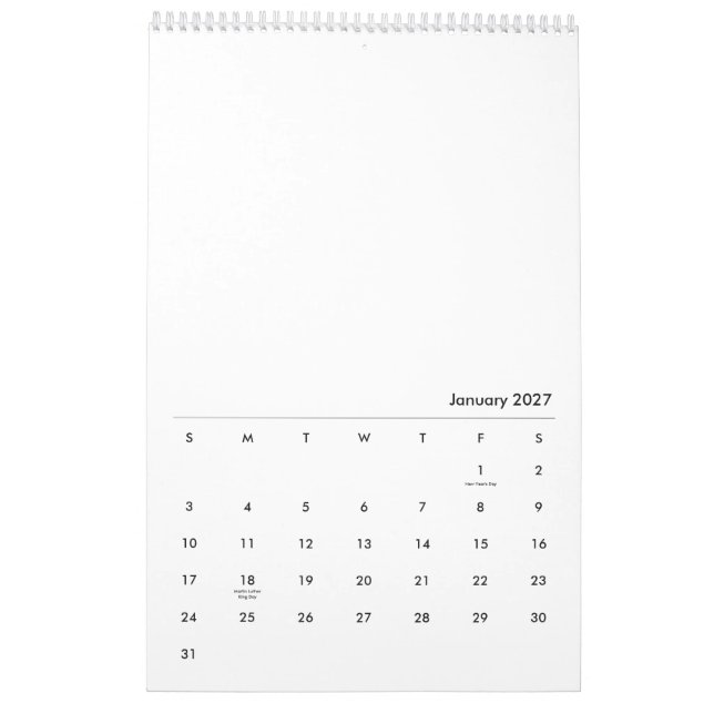 Calendario 24 Purple Sunset (Jan 2027)