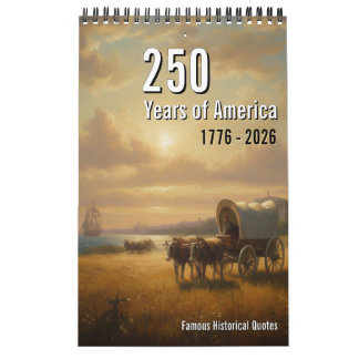 Calendario 250 Years of America Calendar, American History