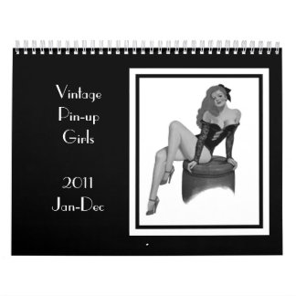 Calendario 2 Chicas Pin-up Vintage 2011 Ene-Dic