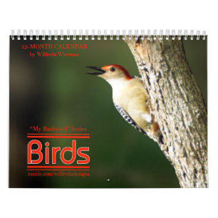 Calendario 2do de los pájaros del patio trasero en