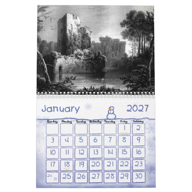 Calendario 3 del castillo (Jan 2027)