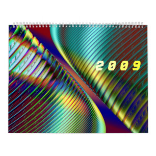 Calendario 3D efectúa fractales