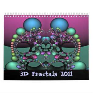 Calendario 3D fractales 2011
