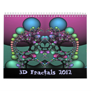 Calendario 3D fractales 2012