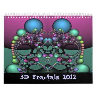 Calendario 3D fractales 2012