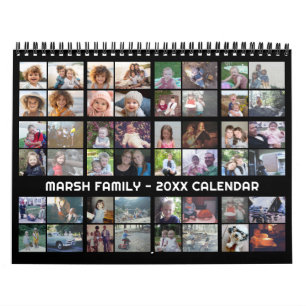 Calendario 48 Foto - Personalizado familiar moderno simple
