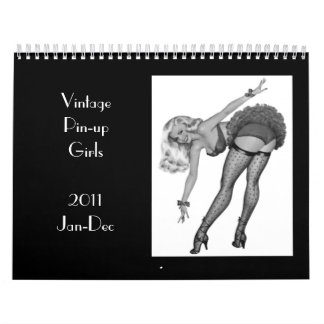Calendario 4 Chicas Vintage Pin-up 2011 Ene-Dec