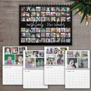 Calendario 60 Fotos - Plantilla Moderna para Familia Personal