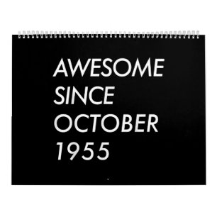 Calendario 66.º regalo de cumpleaños Increíble Desde Octubr