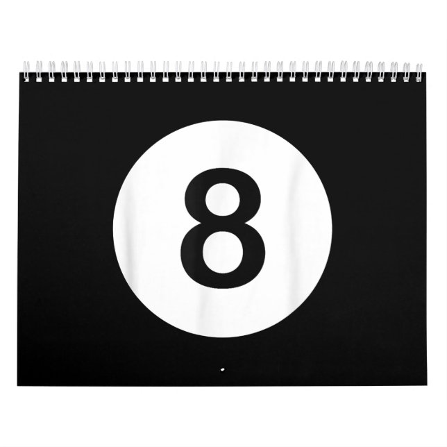 Calendario 8 tetas de billar de bolas, regalo de amante de lo (Tapa)