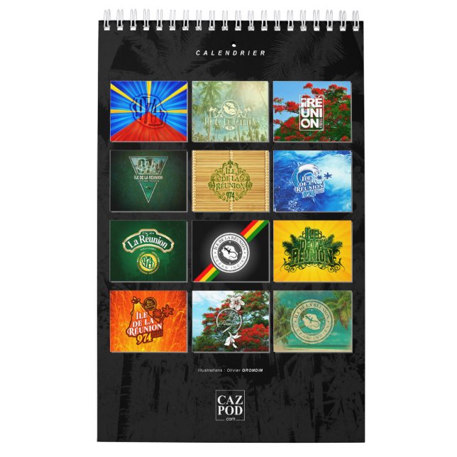 Calendario 974 Ile de la Réunion (Reverso)