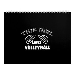 Calendario a este chica le encanta el voleibol