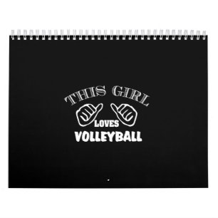 Calendario a este chica le encanta el voleibol
