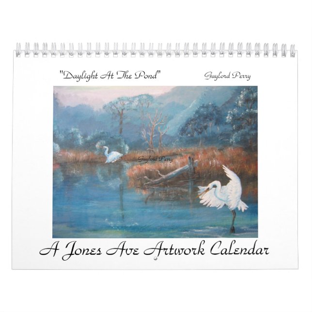 Calendario "A Jones Ave Artwork - Gaylord Perry" (Tapa)
