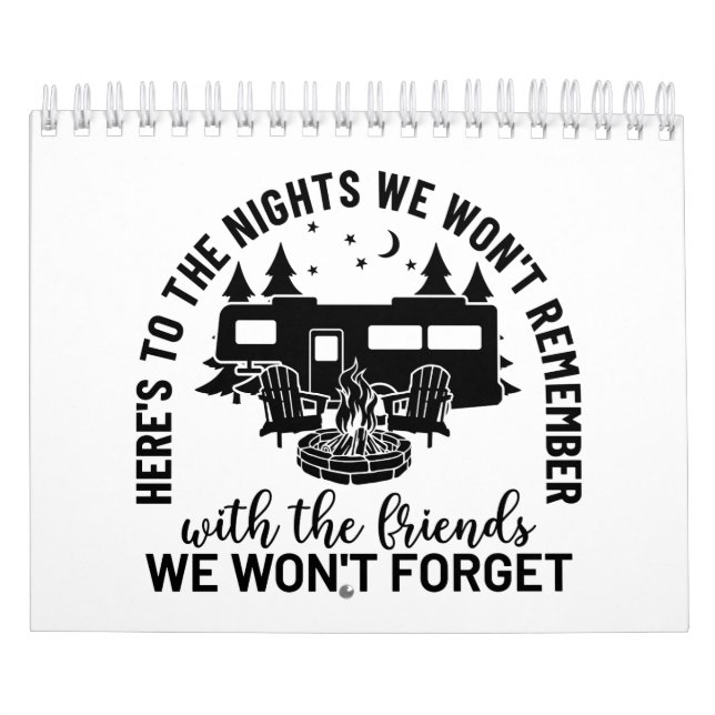 Calendario A las noches que no recordaremos con el Fr (Tapa)