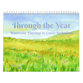 Calendario A lo largo del año Pinturas acuáticas