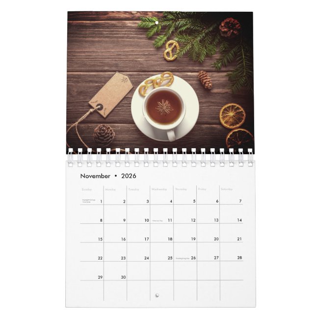 Calendario A simple life calendar, rustic and simple calendar (Nov 2026)