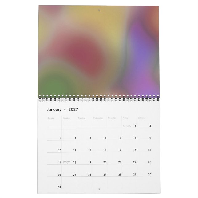 Calendario a través del cristal... (Jan 2027)