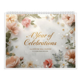 Calendario A Year of Celebrations – Illustrated Wall Calendar
