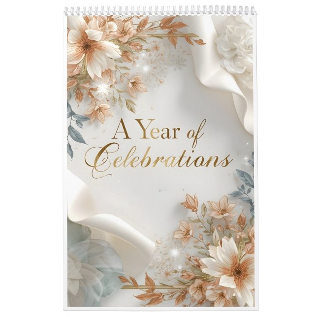 Calendario A Year of Celebrations – Illustrated Wall Calendar (Tapa)