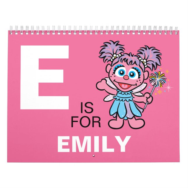 Calendario Abby Cadabby Sesame Street | Añadir su nombre (Tapa)