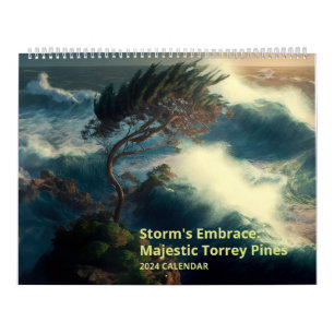 Calendario Abrazo de la tormenta: majestuosos panes de Torrey