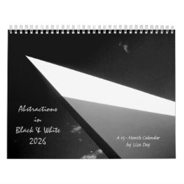 Calendario 'Abstracciones en blanco y negro' 2026