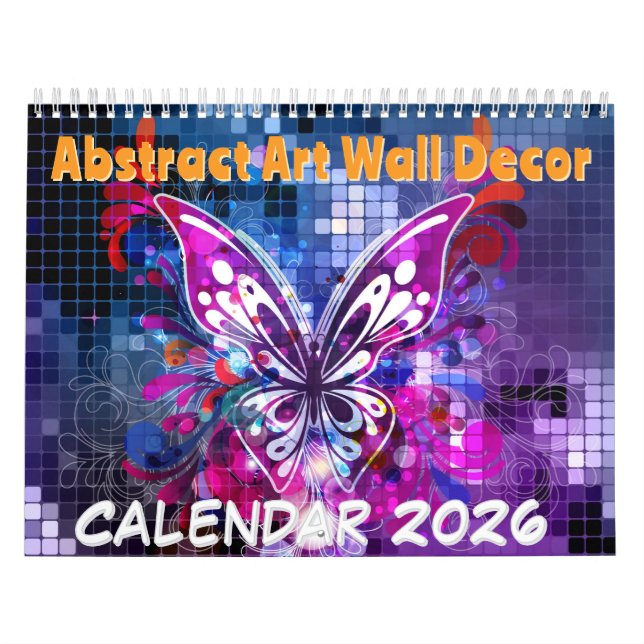 Calendario Abstract Art Wall Decor - 2026 Calendar (Tapa)