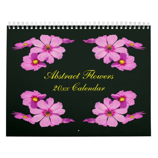 Calendario Abstract Flowers Photography  (Tapa)
