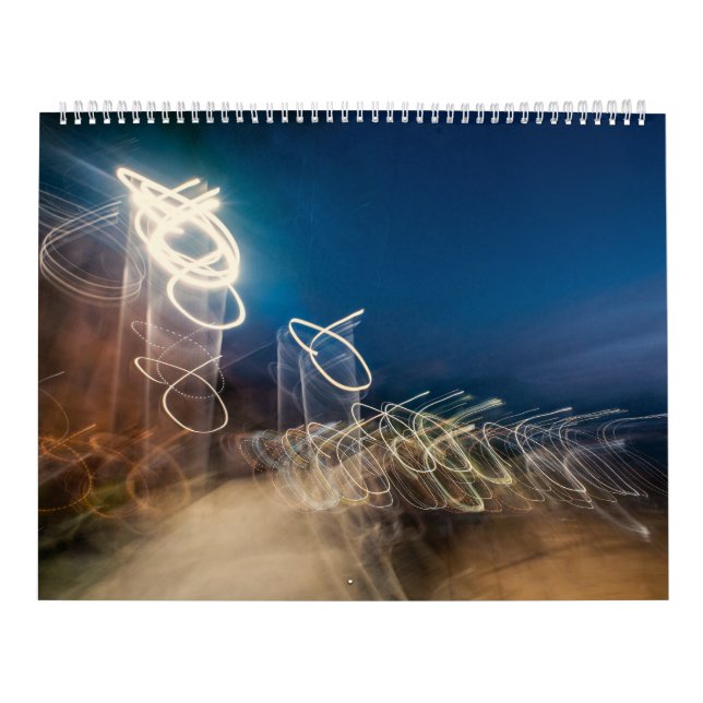 Calendario Abstract Intentional Camera Movement Night Light T (Tapa)