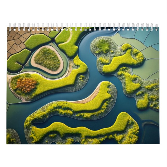 Calendario Abstract River Estuary (Tapa)