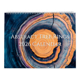 Calendario Abstract Tree Ring 2026 Calendar