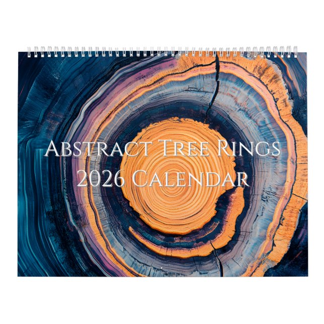 Calendario Abstract Tree Ring 2026 Calendar (Tapa)