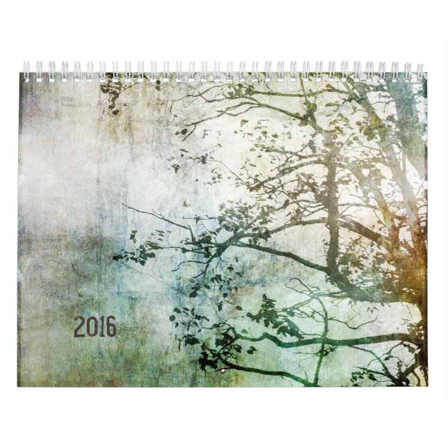 Calendario abstracto de la naturaleza 2016 (Tapa)