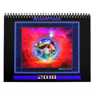 Calendario abstracto de la piscina 2018 y del