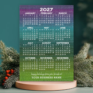 Calendario abstracto moderno de Navidad 2027