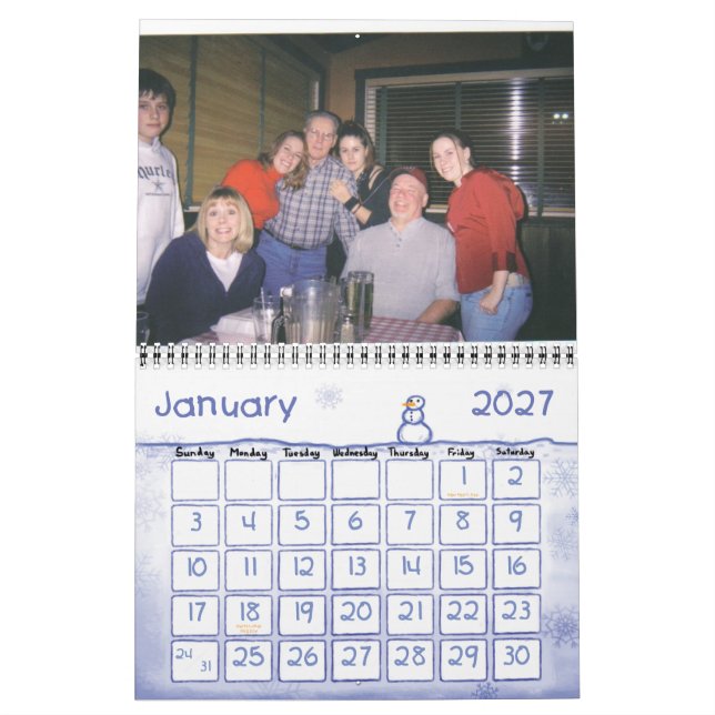 Calendario Abuelo y abuela, 2007 (Jan 2027)