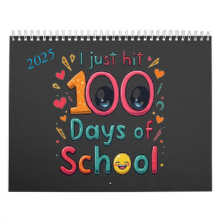 Calendario Acabo de llegar a los 100 días del diseño de la es