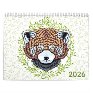 Calendario Acuarela Botánica Floral de Fauna 2026