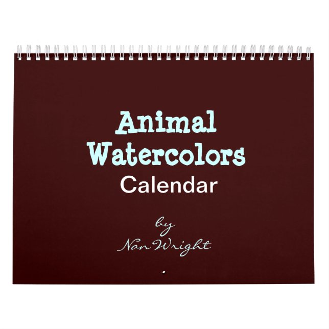 Calendario Acuarela de Animales (Tapa)