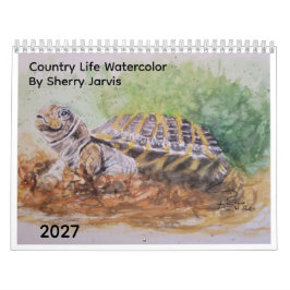 Calendario Acuarela de vida campestre de Sherry