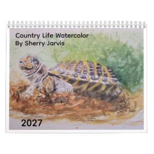 Calendario Acuarela de vida campestre de Sherry